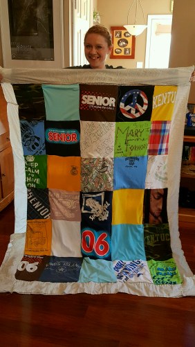 Mary's First Tshirt Quilt - It Could Be Worse