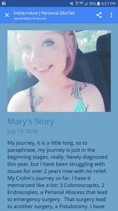 Mary's Story InstaCrohns