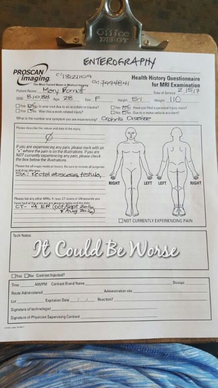 MRIs and Valentine's - It Could Be Worse Blog