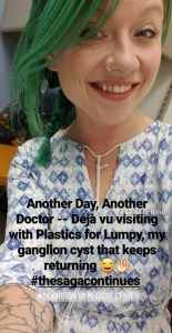 TWO MONTHS TIME | IT COULD BE WORSE BLOG - Mary Horsley - Ganglion cyst